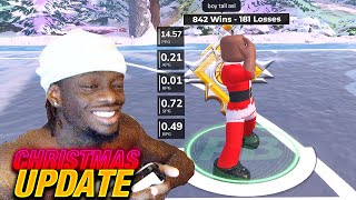 This CHRISTMAS UPDATE Made Me UNGUARDABLE In Roblox Playground Basketball
