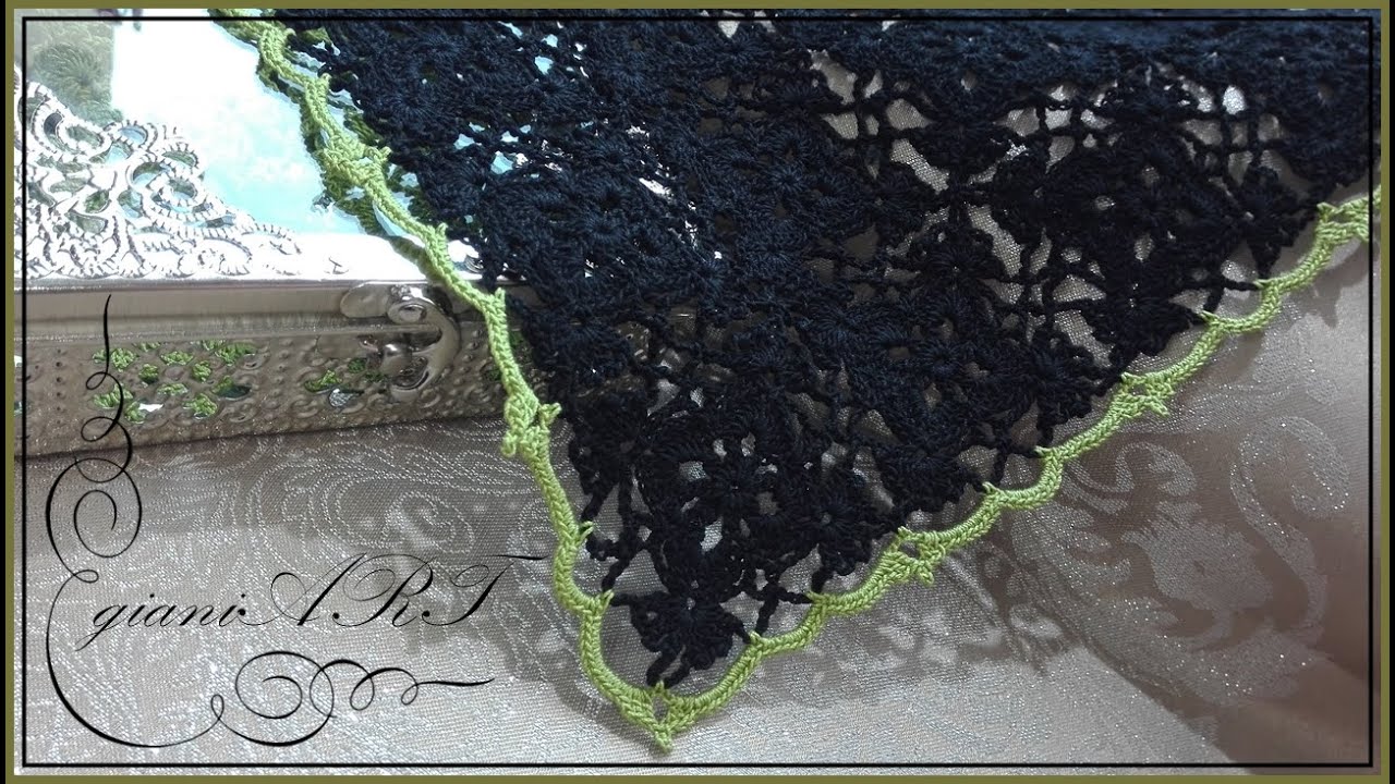 Lace Tablecloth edge/border crochet pattern design