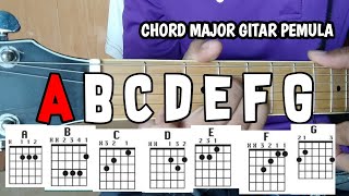 TUTORIAL KUNCI GITAR DASAR CEPAT UNTUK PEMULA !!! [ CHORD MAJOR FULL DETAIL]   A B C D E F G