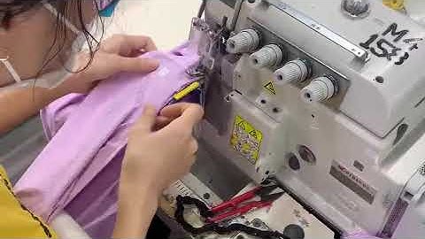 Vắt sổ tra bo cổ tròn sử dụng cử chống quăn mép 20s RW1GK