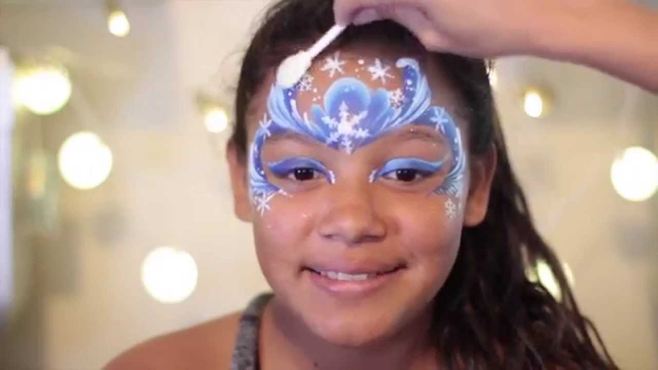 Incredible Arctic Ice Princess Face Paint Tutorial - IFPS