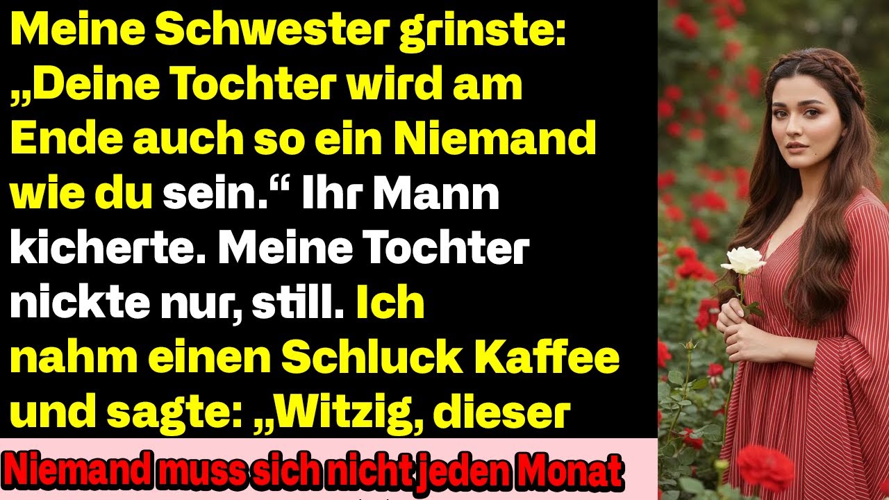 Meine Schwester spottete: „Deine Tochter endet wie du.“ Ihr Mann lachte – dann