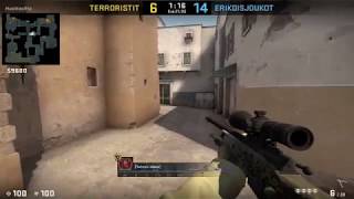 CS:GO - ACE!! 5 kill CT round on Dust 2