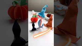 DIY witch hat #diy #paper #origami #craft #halloween