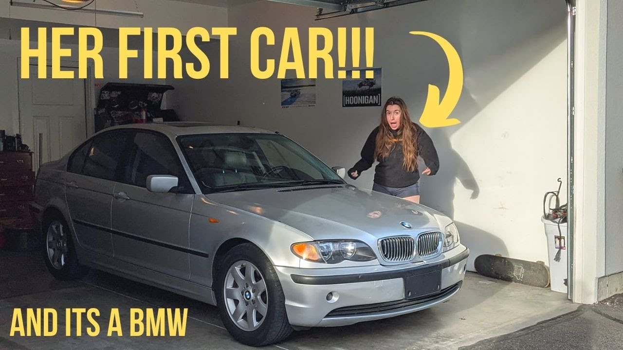 I BOUGHT MY LITTLE SISTER HER FIRST CAR (AND ITS A BMW) - YouTube
