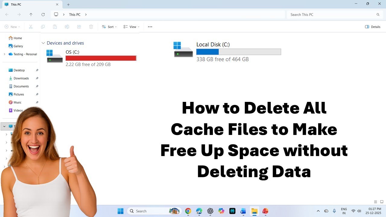 How to Delete All Cache Files to Free Up Space & Make PC Run Faster ...