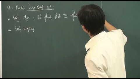 Đại cương về sóng cơ học - Thầy Đặng Việt Hùng