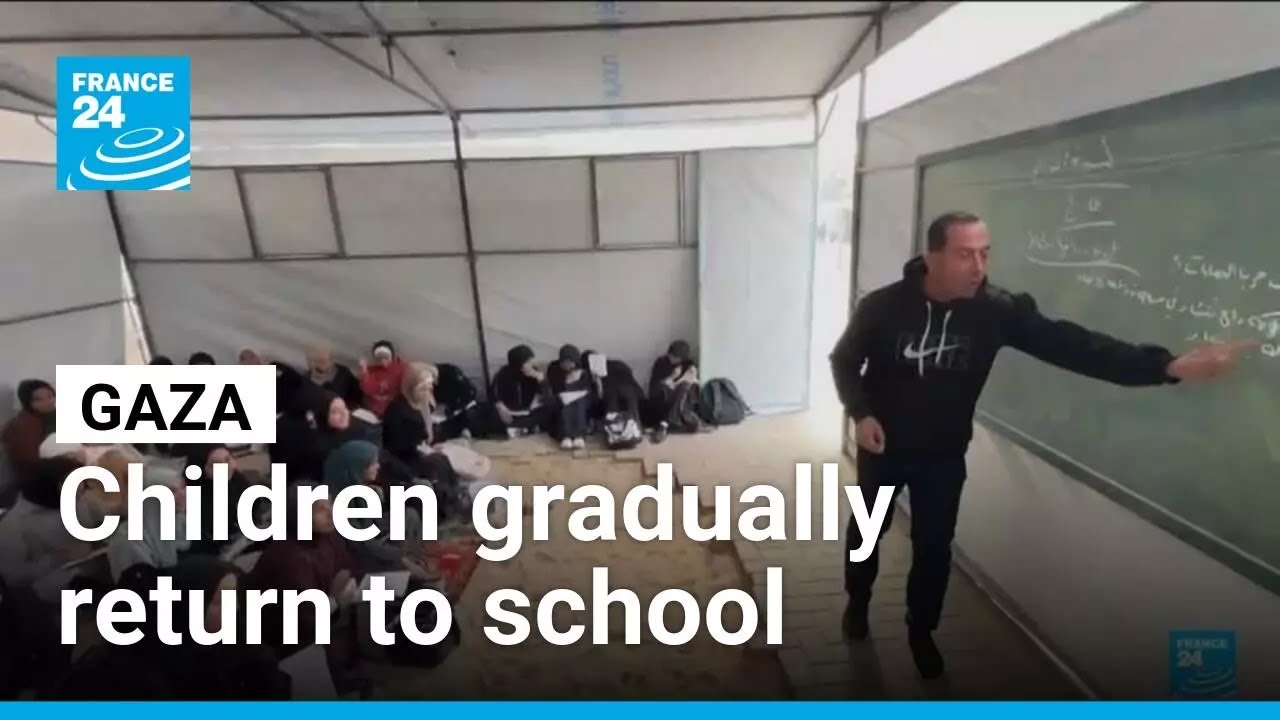 Gazan schools reopens as struggling psychologically after the war • FRANCE 24 English