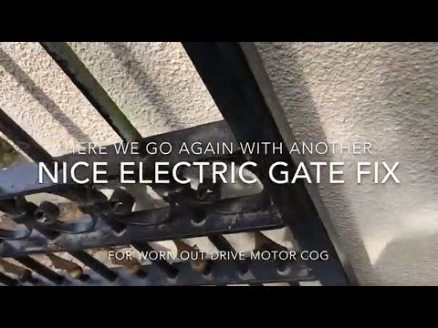 NICE Electric Gate Fix for Worn Out Motor Cog (Driveshaft gear)