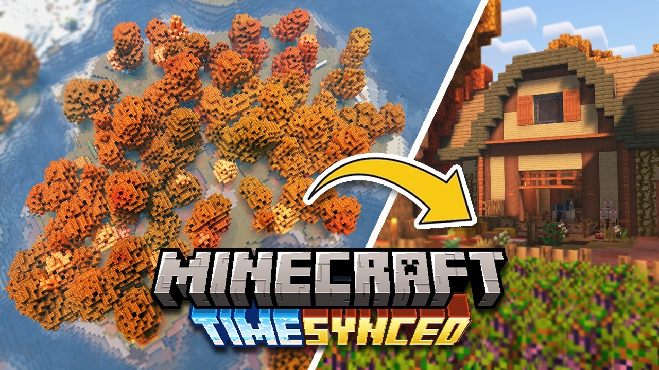 I TRANSFORMED An Island into the PERFECT Fall Farm | Time Synced