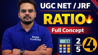 UGC NET JRF Maths | Ratio Chapter Complete Explanation | Easy Tricks &amp; Concepts