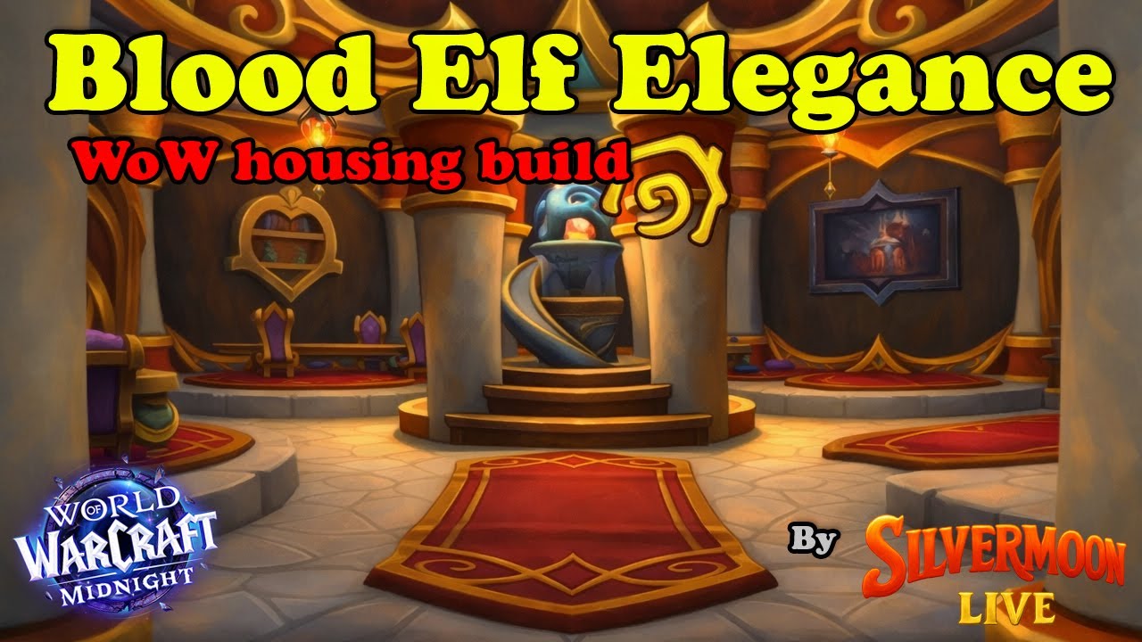 Blood Elf House Build | WoW Housing | Elegant Sin’dorei Architecture ...