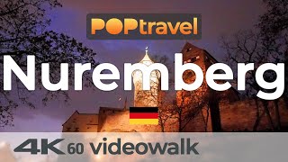 Walking in NUREMBERG / Germany - An Evening in the Old Town - 4K 60fps (UHD)