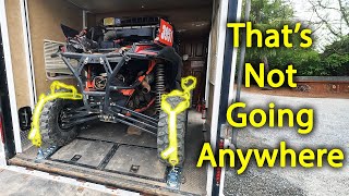 The Only Way to Strap Down a UTV or SxS #canam #offroad