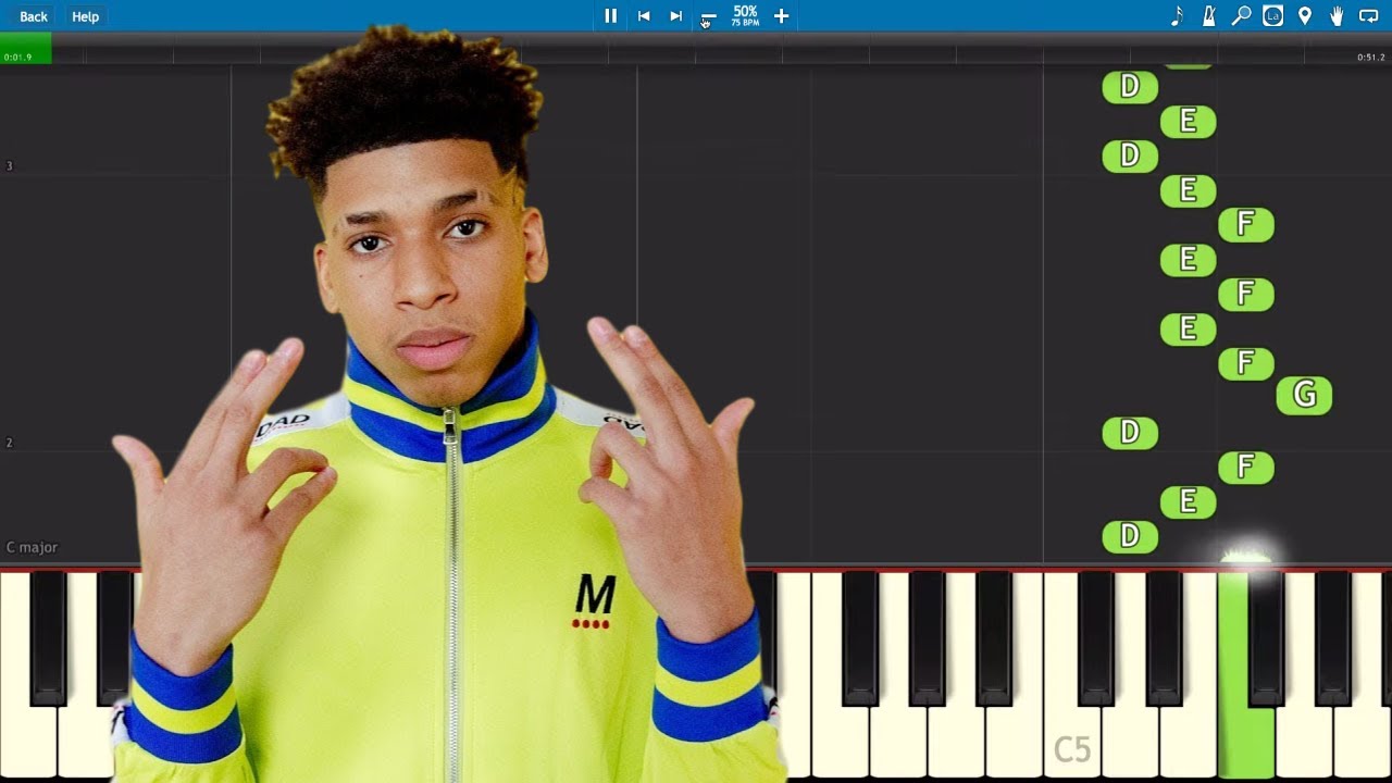 NLE Choppa - Capo - Piano Tutorial