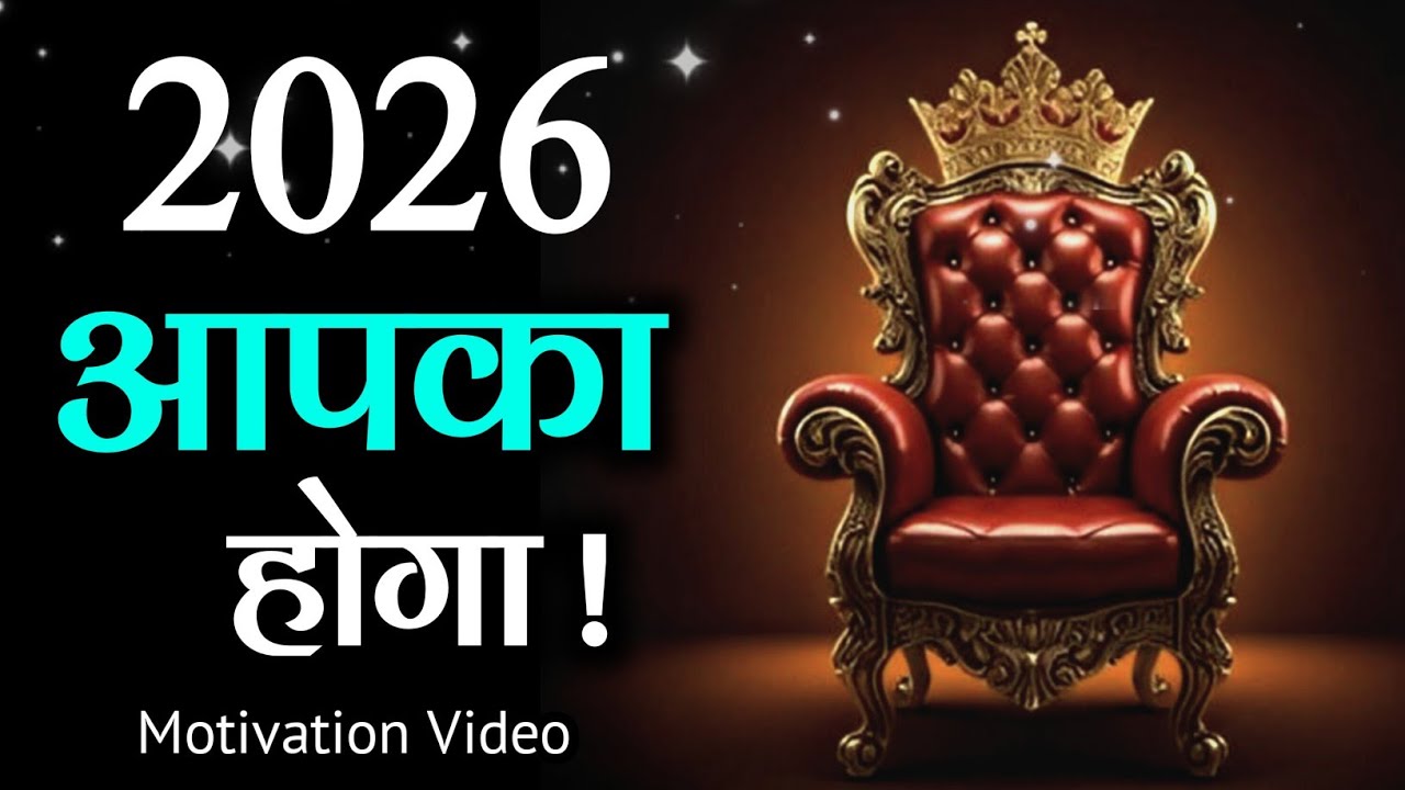 2026 मेहनत करने वालों का साल है | Best Motivation Speech Hindi । Hindi motivation video for 2026
