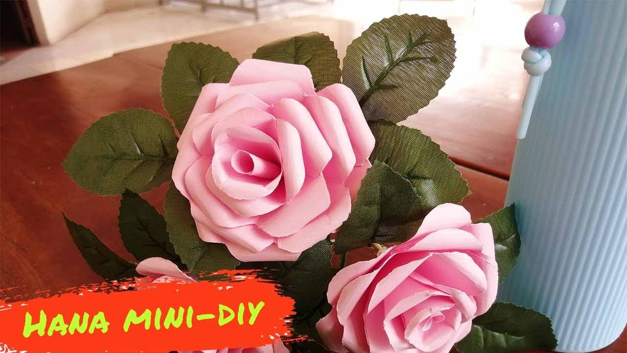 Cách làm Hoa Hồng bằng giấy A4 Cực dễ thương | Hoa... - youtube