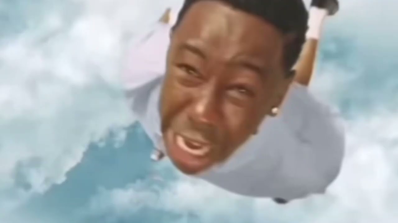 Tyler the creator falling from the sky but it’s low quality