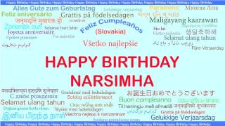 Narsimha   Languages Idiomas - Happy Birthday