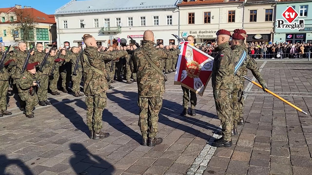 Przysięga żołnierska na olkuskim rynku