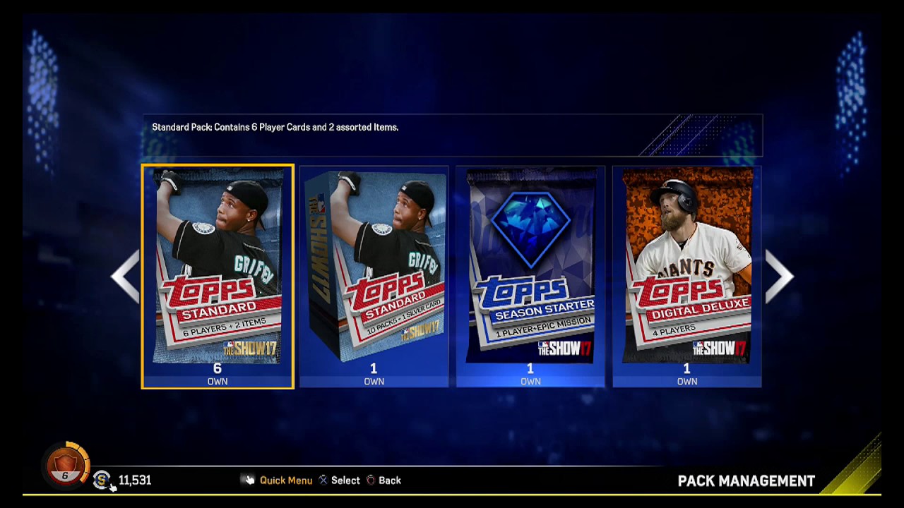MLB The Show 17 Diamond Dynasty 20+ packs! Gold+Legend Pull!