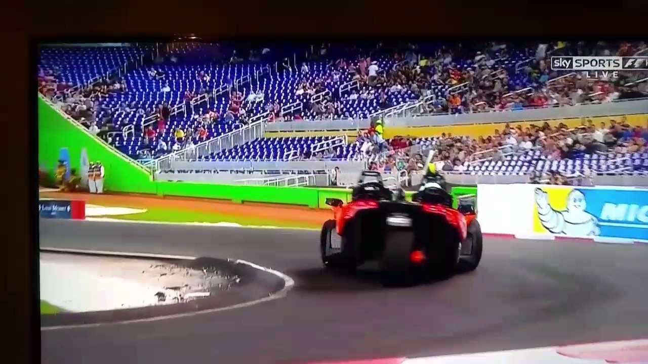 Race of champions miami huge crash YouTube