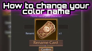 How to change the color of your name? || Immortal Destiny : Darkness Origin || 2021 screenshot 5