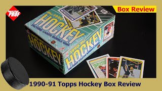 1990-91 Topps Hockey Box Review