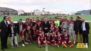 Finale juniorskog Kupa BiH: Slavlje igrača Sarajeva