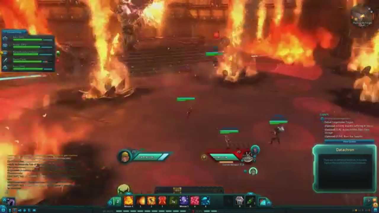 Wildstar Beta - Ruins of Kel Voreth Dungeon Bosses - Engineer DPS POV