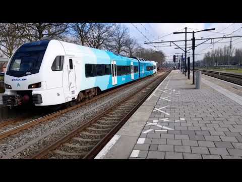 Arriva WINK 605 met stop & go voor omschakelen in Zevenaar