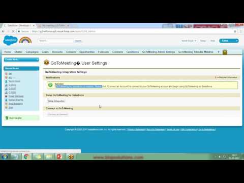 SalesForce Integration With GoToMeeting