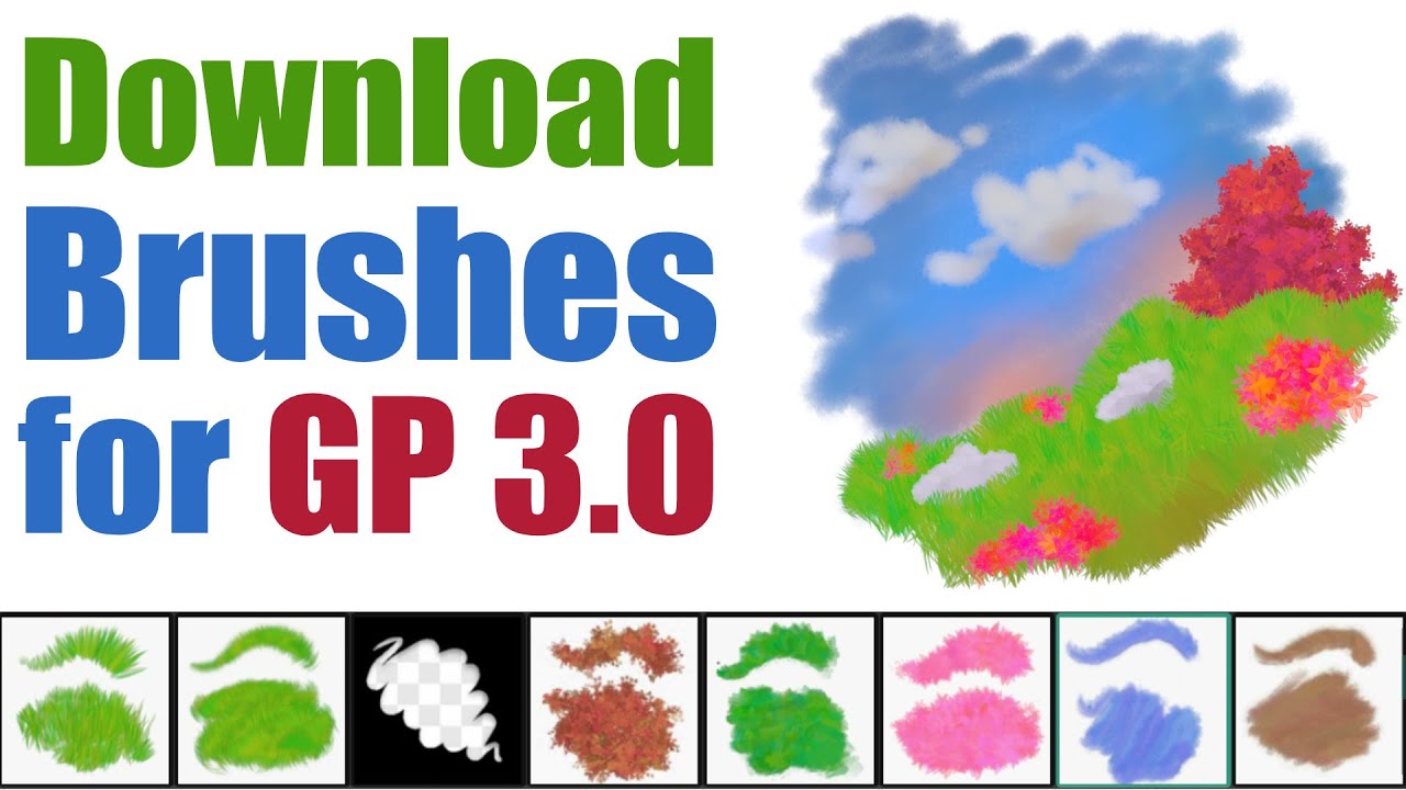 Download Free Updated Brush Pack for Blender Grease Pencil 3.0