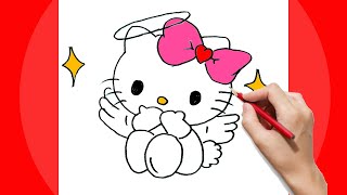 Wow... How to Draw Hello Kitty | Step by Step Easy and Simple