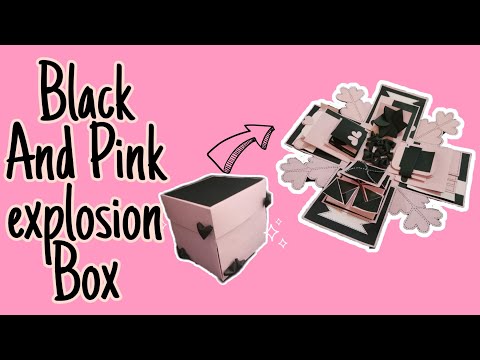 Black and Pink Theme Explosion Box