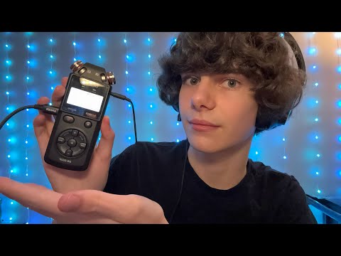 ASMR | Tascam Mouth Sounds & Visual Triggers (ear to ear)