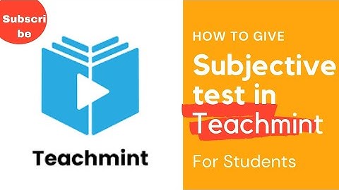 How to solve Subjective questions in Teachmint || Guide || Tutorial || Teachmint