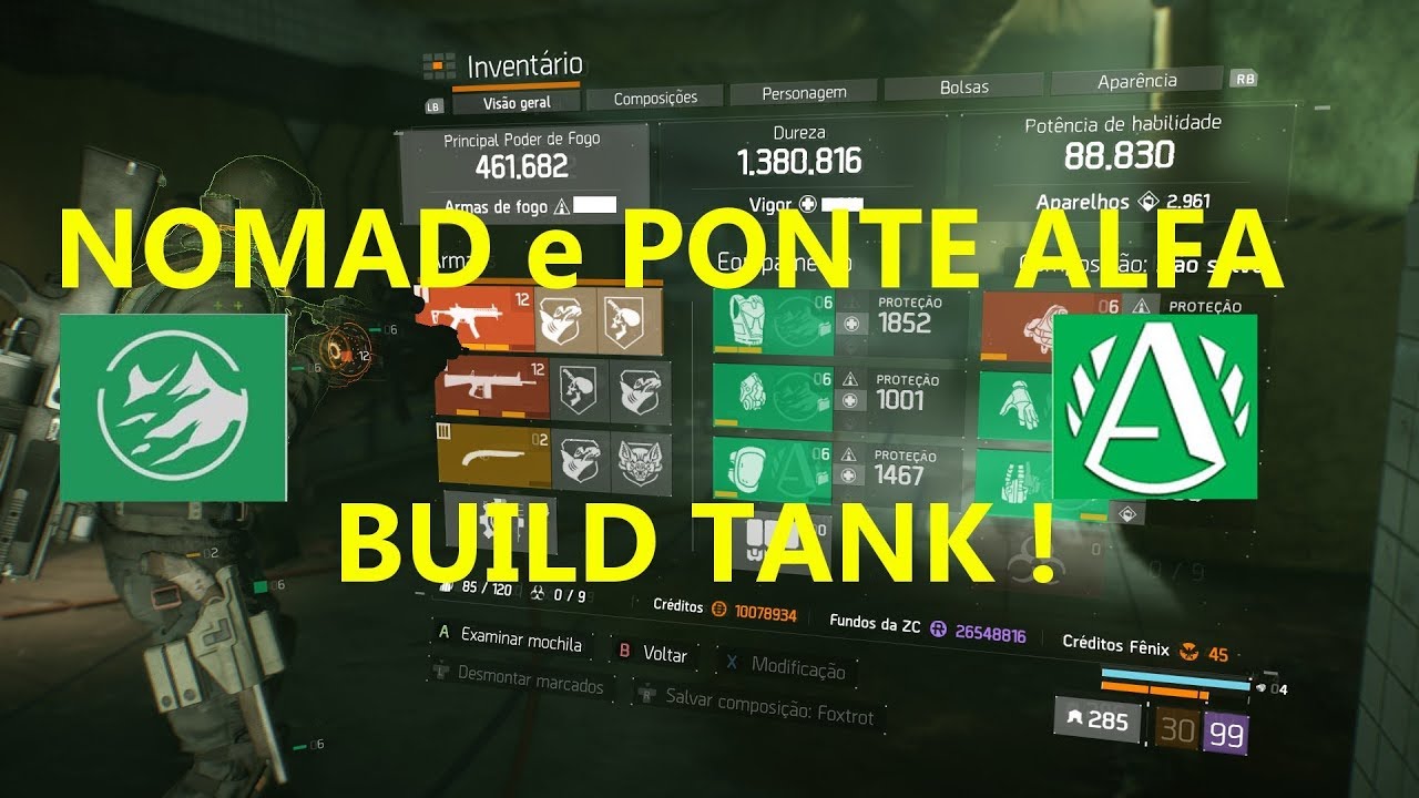 The Division 1.8.3 Build NOMAD + PONTE ALFA
