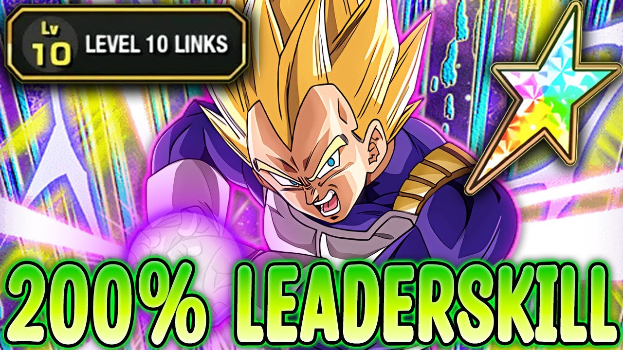 BROKEN BANNER UNIT!!! 200% RAINBOWED LEVEL 10 LINKS RAGE VEGETA SHOWCASE! (Dbz Dokkan Battle)