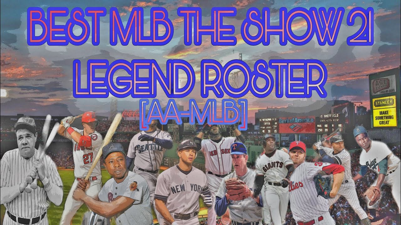 BEST MLB THE SHOW 21 LEGEND ROSTER!!! STACKED ROSTERS MLB THREW DOUBLE