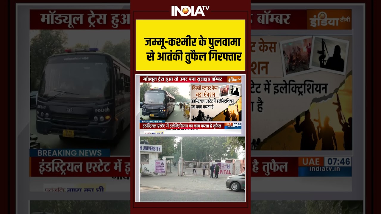 Jammu Kashmir | Pulwama Attack :   जम्मू कश्मीर के पुलवामा से आतंकी तुफैल गिरफ्तार | Pakistan