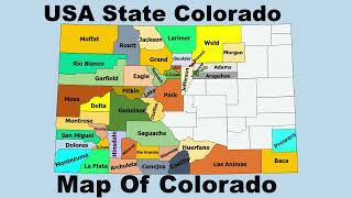 American State Colorado Map | Map Of Colorado | USA State Map Colorado
