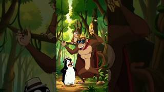 Penguin Jungle Mai🤣 #shorts #penguin #animation #funny #cartoonvideo