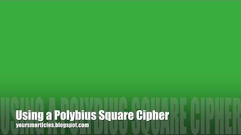 Using a Polybius Square