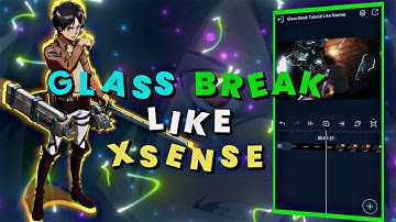 Glass Break Tutorial like @xSense | Alight Motion Tutorial - Free Preset