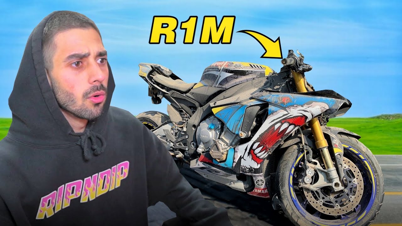 Salvó una Yamaha R1M del Desguace