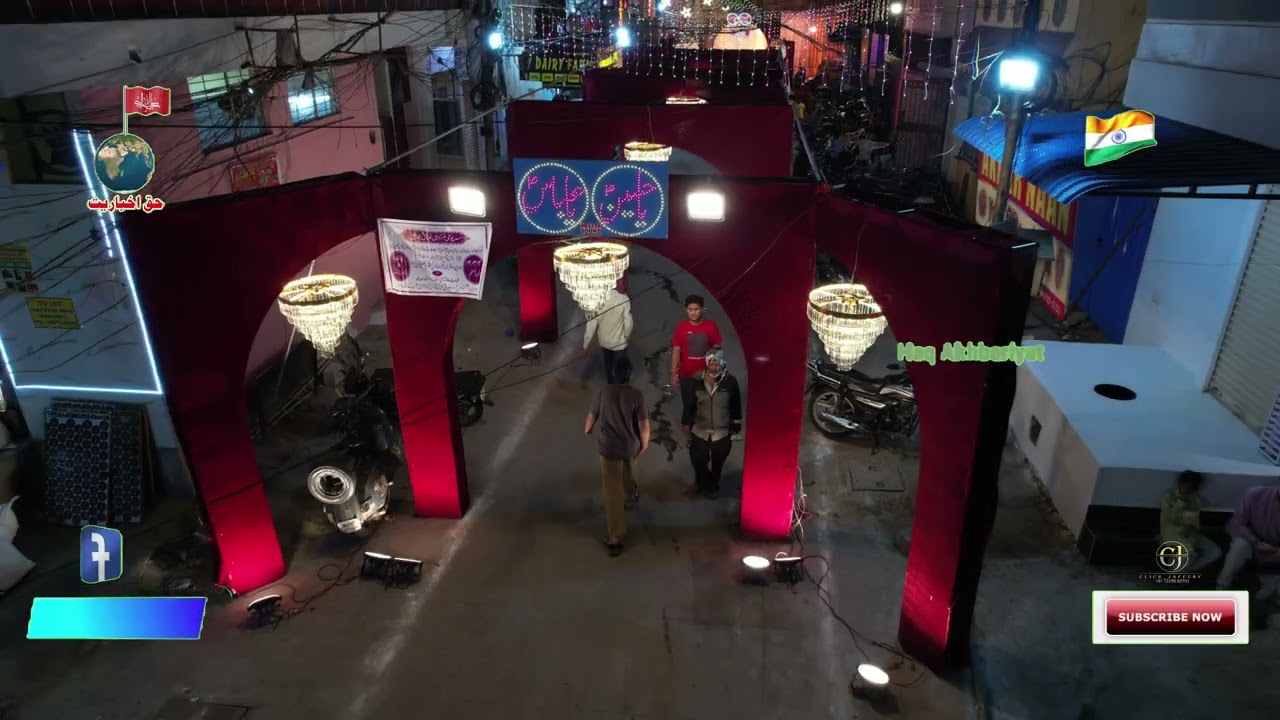 Markazi Jashn E Imam Hussain as wa Hazrath E Aabbas as @ Ibadath Khana Darulshifa Hyd. #decoration