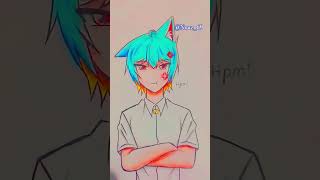 I am boywolf🐺#oc#art #drawing