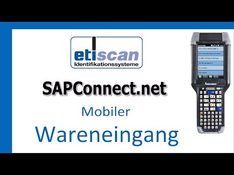 Etiscan SAPConnect net Wareneingang zur Bestellung Demo