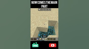 secret sand trap in Minecraft 😲😘 | #gaming #minecraft #trap #viral